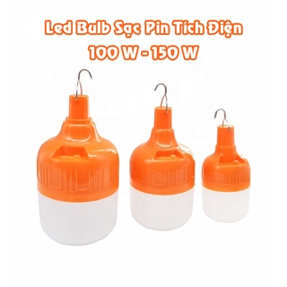Bóng đèn led bulb sạc pin tích điện 100w – 150w siêu sáng, ứng dụng rộng rãi