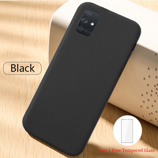 Ốp điện thoại silicon mềm mặt nhám bảo vệ toàn diện cho Samsung Galaxy A51 A71 | BigBuy360 - bigbuy360.vn