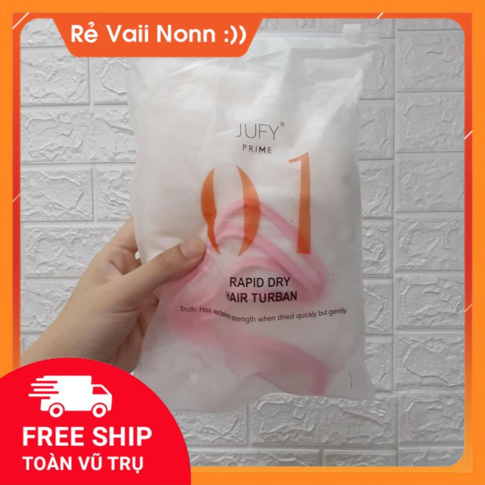 Khăn ủ tóc siêu thấm nước hàng nội địa Việt Nam, được chọn màu GDMN