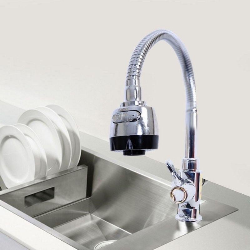 Vòi rửa bát , vòi nước rửa chén , bằng hợp kim cần vòi mềm 1 đường nước ( VRB SELTA mềm )
