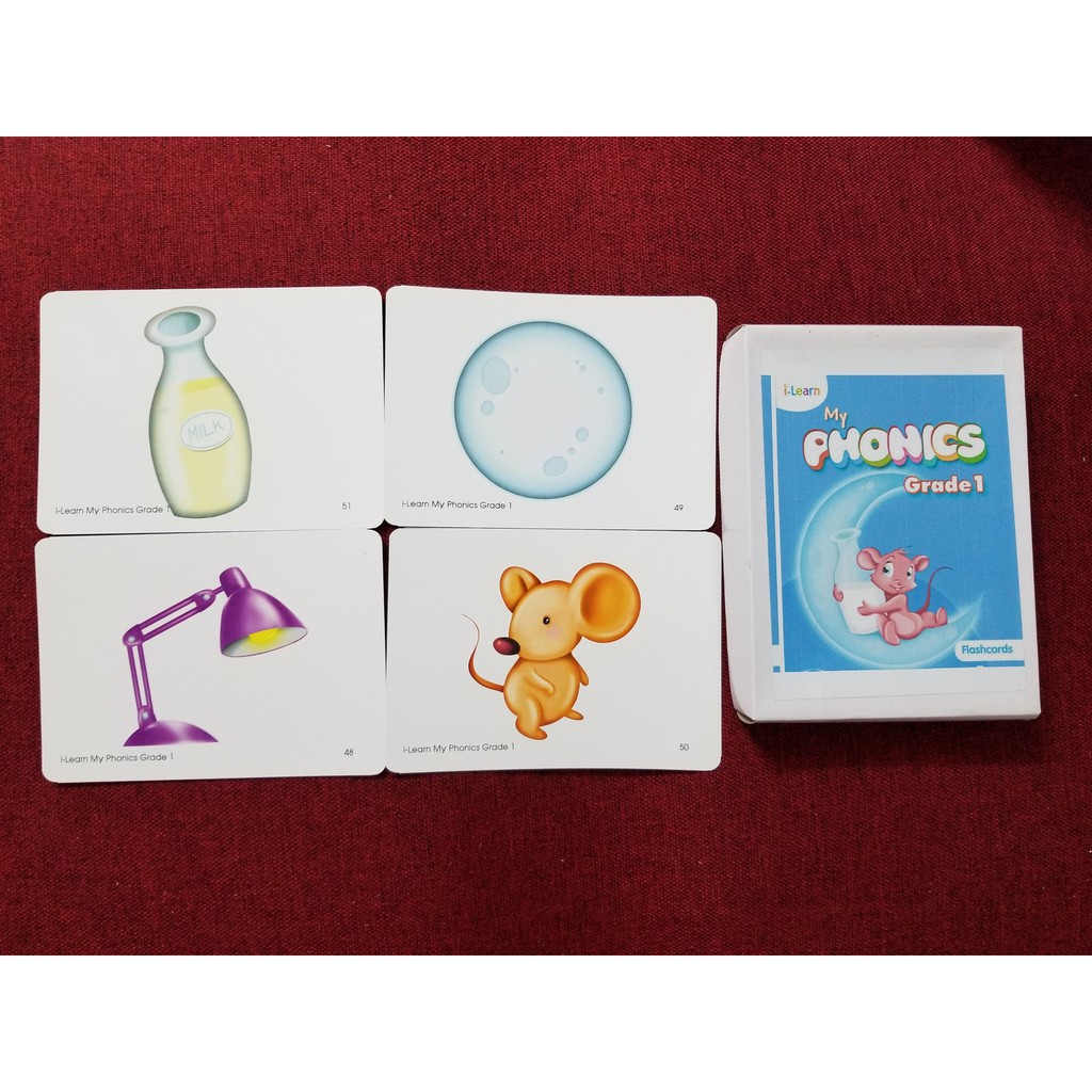 Flashcard I Learn My Phonics Grade 1 (A5 - in 2 mặt)