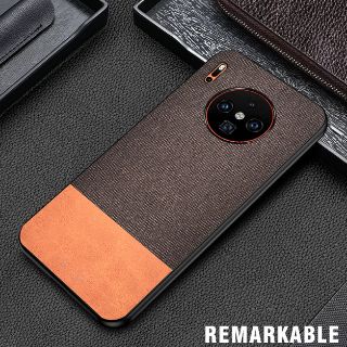 Mate 30 pro - Ốp lưng vải kết hợp da