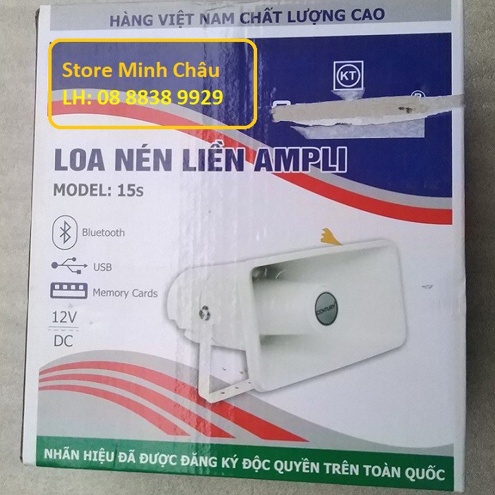 [Mã ELHACE giảm 4% đơn 300K] LOA PHÓNG THANH 15W LIỀN CÔNG SUẤT CÓ BLUETOOTH - CENTURY