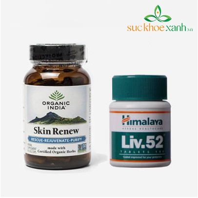 Viên uống phục hồi da Skin Renew Organic India 90v - Himalaya Liv.52 - Himalaya Shatavari