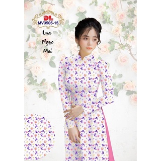 Vải áo dài hoa nhí