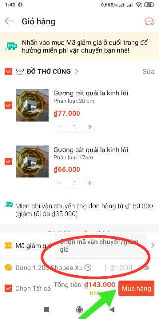 Gương bát quái la kinh lồi, lõm