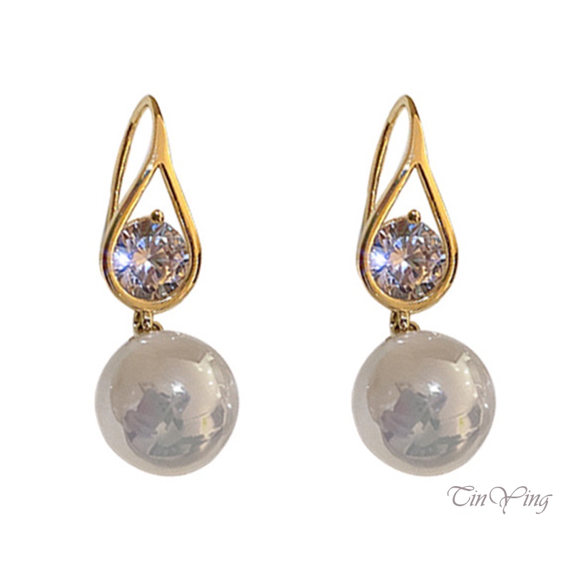 GETNOIVAS Khuyên Tai Kim Loại Đơn Giản Dễ Thương Thời Trang Cho Nữ