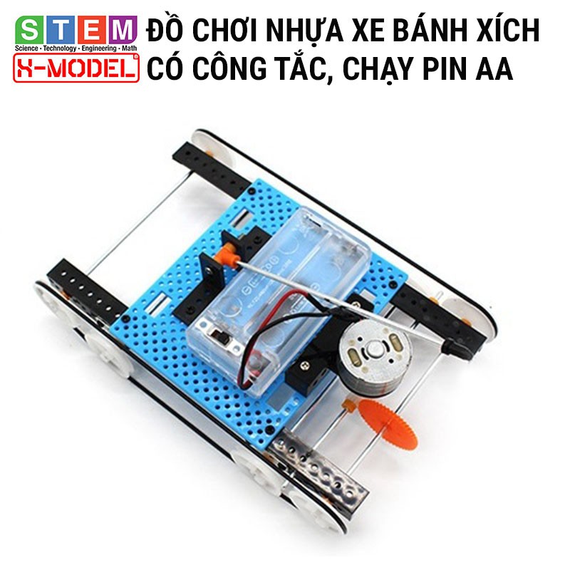 Đồ chơi thông minh, sáng tạo STEM Xe bánh xích nhựa X-MODEL ST25 Đồ chơi trẻ em DIY [Do it You] |Giáo dục STEM, STEAM