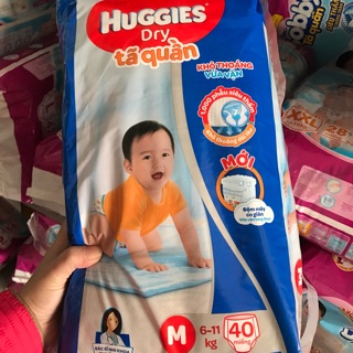 Tã quần huggies m40, l36, xl32