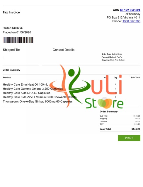 Hoạt huyết dưỡng bổ não Thompson’s Thompson Ginkgo Biloba 6000mg 60 viên