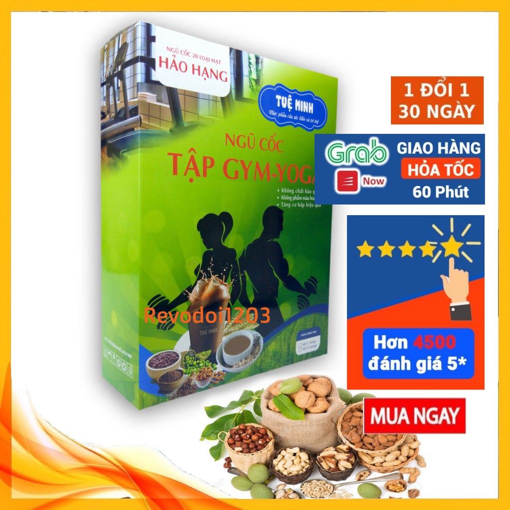 1kg Bột ngũ cốc tập Gym - Yoga HẢO HẠNG – 20 loại hạt