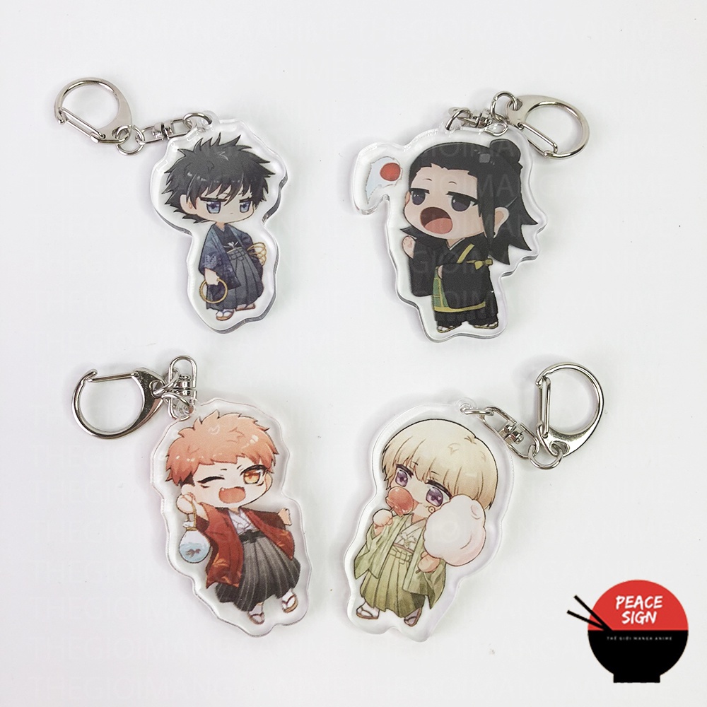 ( Mica trong acrylic ) Móc khóa JUJUTSU KAISEN ver HỘI CHỢ - CHÚ THUẬT HỒI CHIẾN dễ thương chibi anime