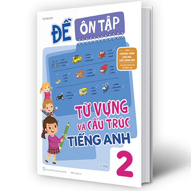 Sách Đề Ôn Tập Từ Vựng Và Cấu Trúc Tiếng Anh Lớp 2 - MGB