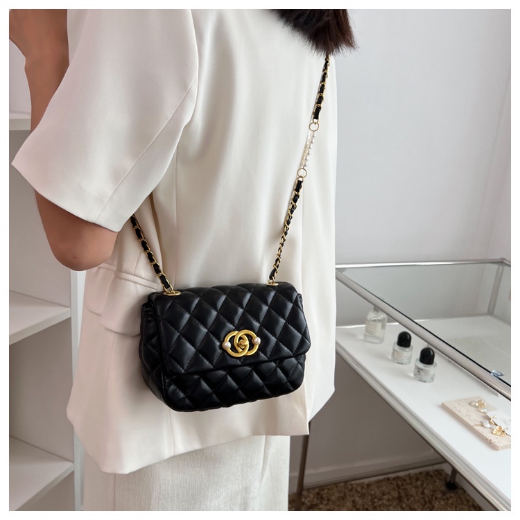 IELGY Fashion Ladies Rhombus Chain Crossbody Shoulder Bag