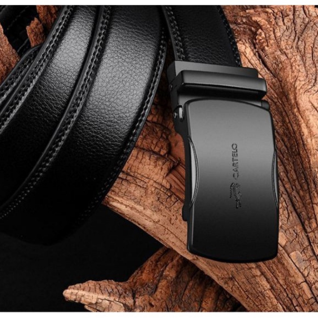 Thắt lưng nam cao cấp CARTELO, dây nịt nam da bò đẹp thời trang