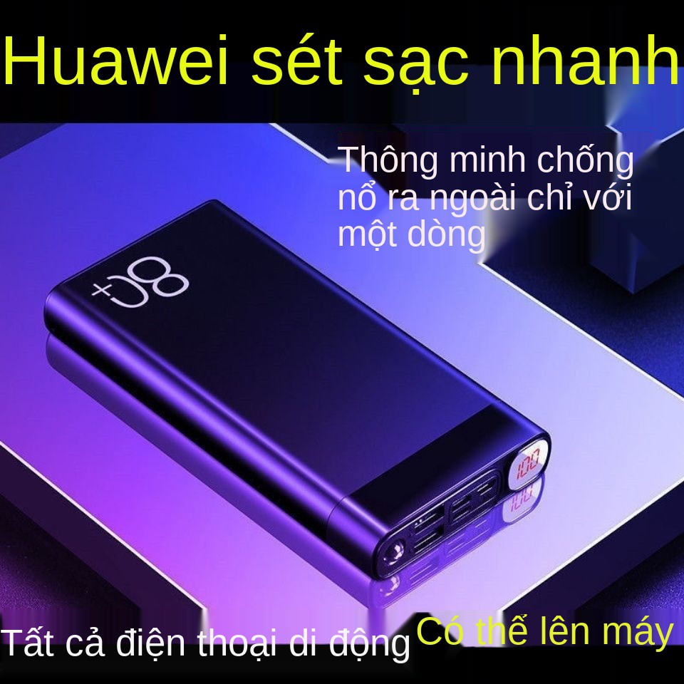 Chính hãng Sạc nhanh và dự phòng dung lượng lớn VIVO Huawei OPPO Universal 20000 mAh cho điện thoại Apple Android