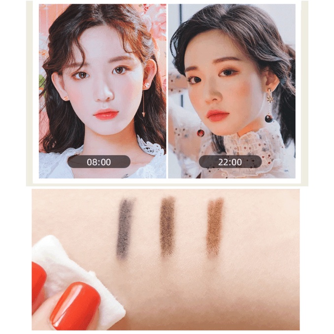 [Hàng mới về] Chì kẻ lông mày hai đầu chống thấm nước lâu trôi trang điểm tự nhiên hợp thời trang