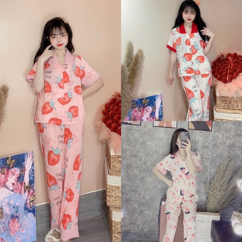 Bộ Dâu Tay Ngắn  Chất Liệu Mango!