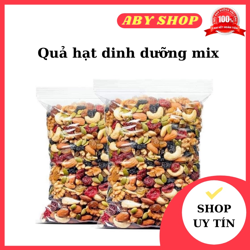 Quả hạt dinh dưỡng mix ⚡ GIÁ TỐT NHẤT ⚡ hat dinh dưỡng 500g với nhiều thành phần khác nhau tốt cho sức khỏe