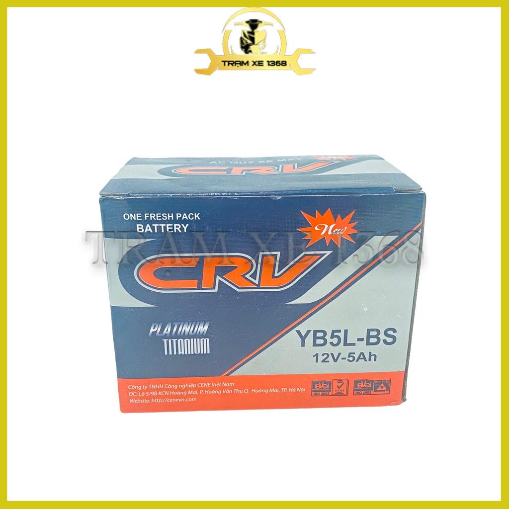 (Mới 100%) Bình Ắc Quy CRV (12v-5Ah) Bình Điện Xe Wave S/RS/RSX Winner Nouvo Ab110 Hayate Sirius Fi Exciter Axelo...