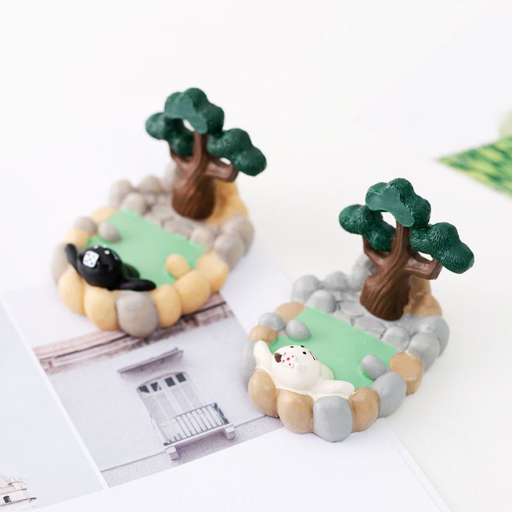 Giá đỡ điện thoại hình chú mèo lười dễ thương bằng nhựa resin