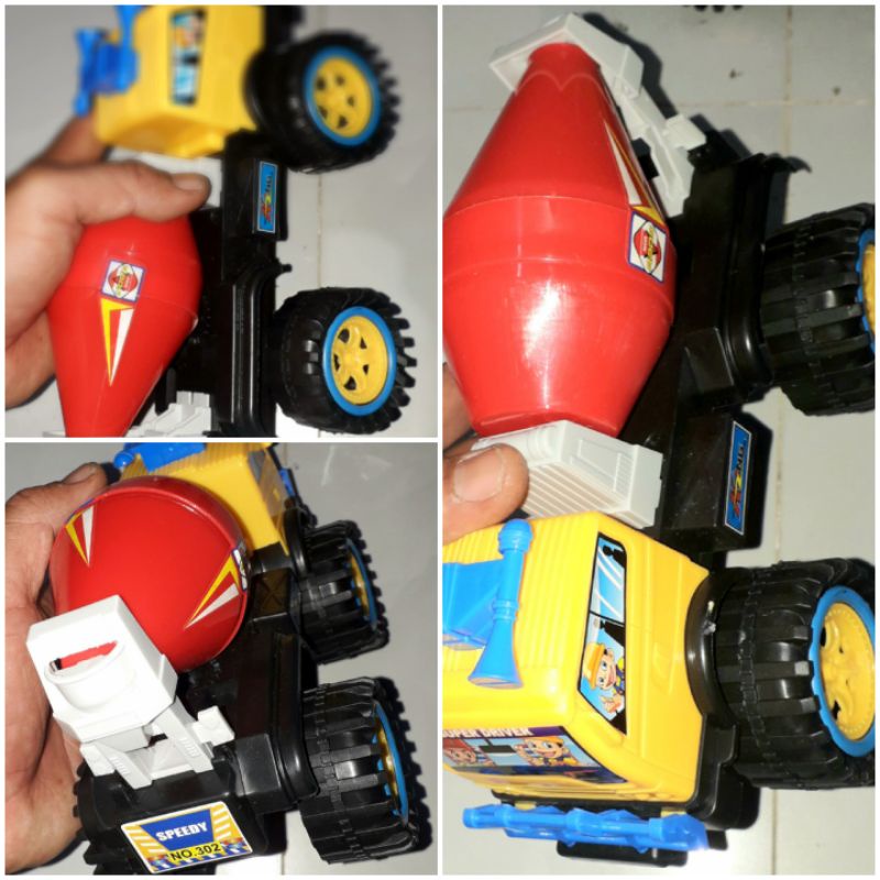 Một chiếc xe mô hình công trình bằng nhựa dài 20x14x12 cm