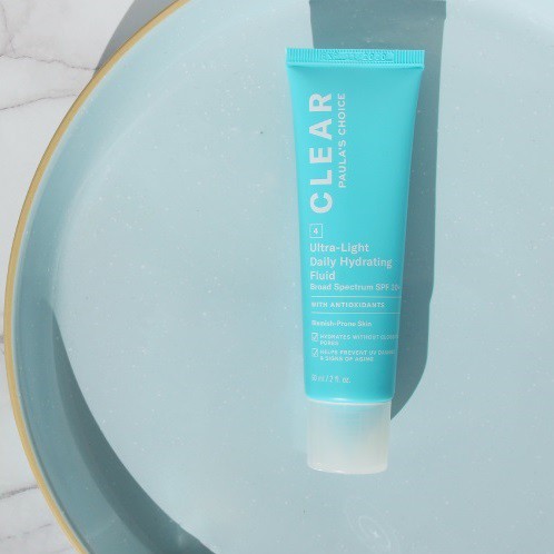 Kem chống nắng Paulas Choice dành cho da mụn 6130 - Paula's Choice Clear Ultra-Light Daily Hydrating Fluid SPF 30 60ml