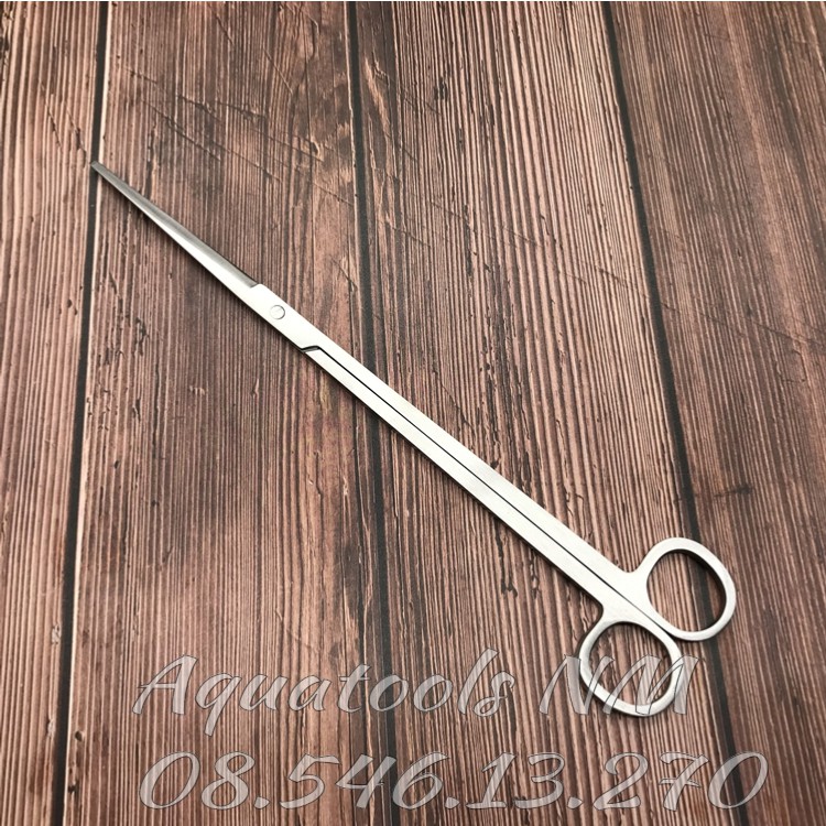 Kéo Thuỷ Sinh Dài 25cm - Kéo Thẳng, Đầu Kéo Tù (Không Nhọn)