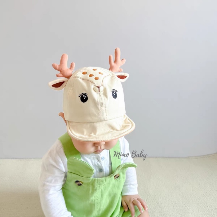 Mũ nón lưỡi trai hình chú nai dễ thương cho bé MH119 Mimo Baby