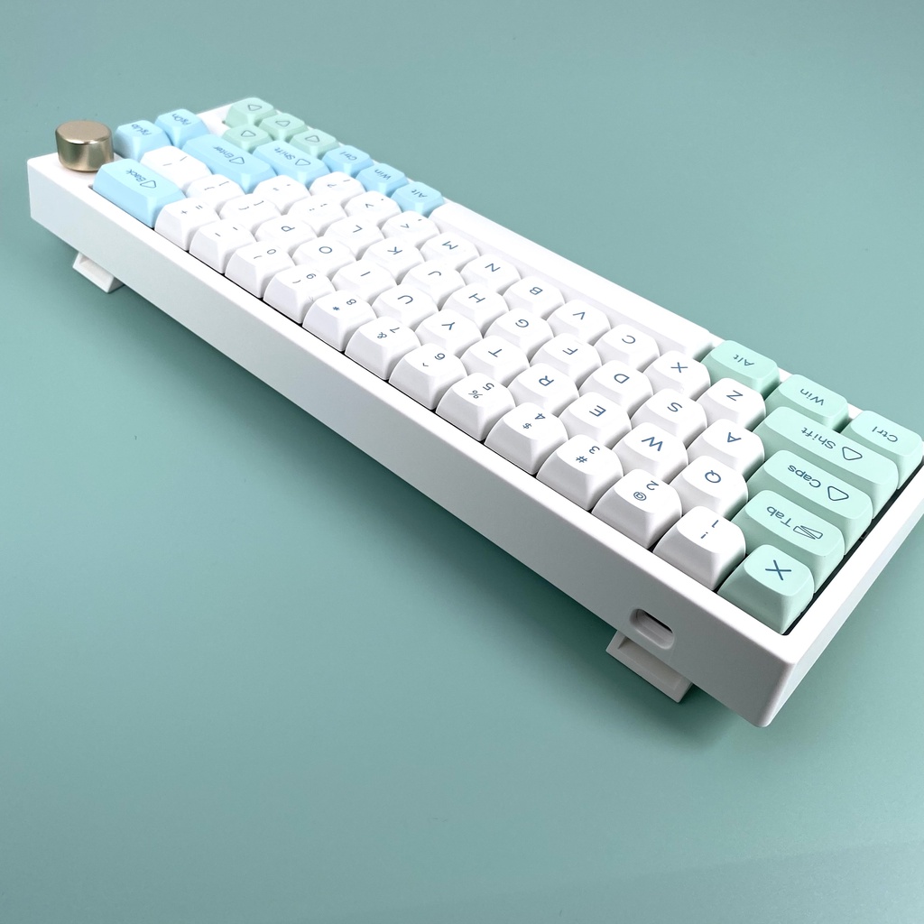 Ice Mint Keycap 132 phím tông màu bạc hà thiết kế XDA PBT hỗ trợ bàn phím 61/64/68/78/84/87/96/980/108