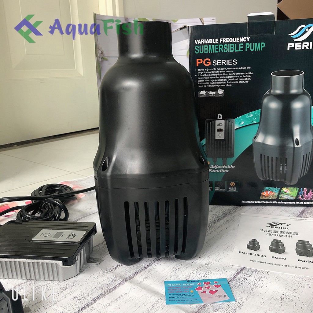 Máy bơm nước hồ cá Koi Periha PG 20 đến PG 60 (siêu tiết kiệm điện, có bảng điều khiển thông minh)