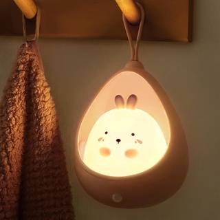Đèn ngủ treo tường kiêm để bàn thỏ, decor trang trí phòng ngủ, quà tặng đáng yêu meili store