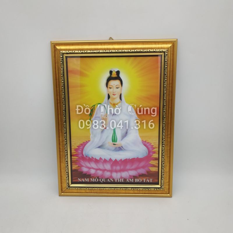 Tranh bồ tát quan âm cao cấp