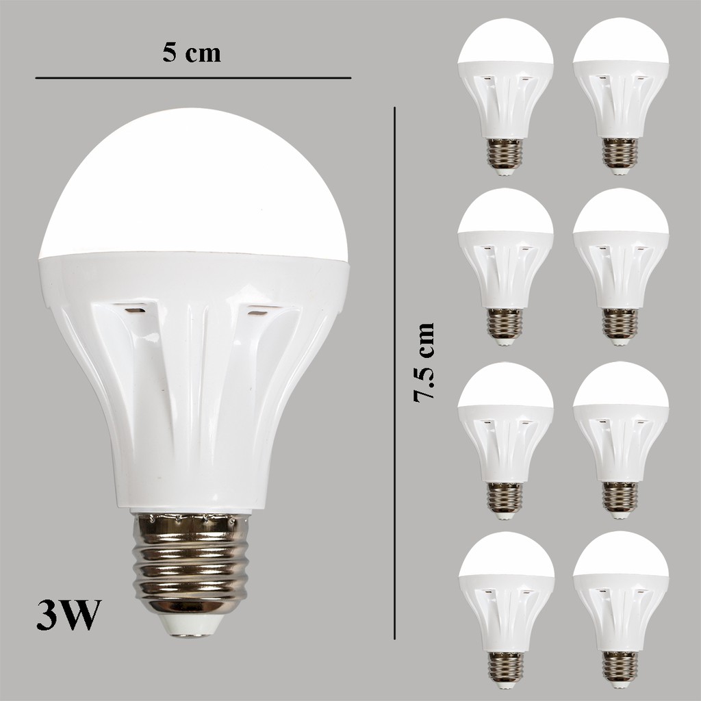 Bộ 9 bóng đèn LED Bulb 3W