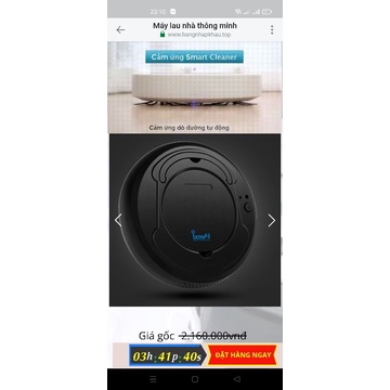Thanh lý máy hút bụi thông minh không phụ kiện