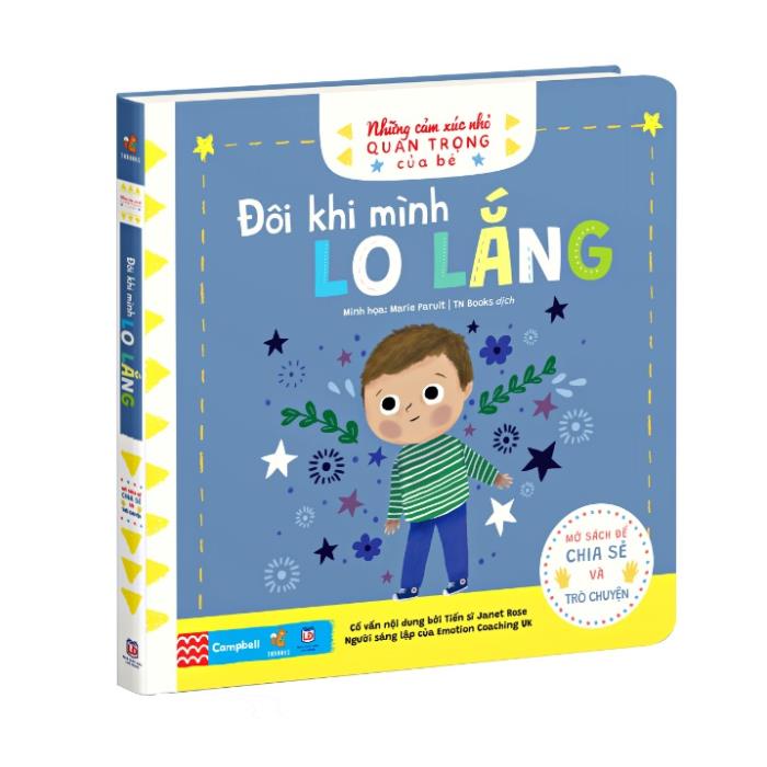 Sách lật mở khám phá - Nhưng cảm xúc nhỏ quan trọng của bé - Đôi Khi Mình Lo Lắng