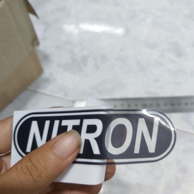 Tem Decal Trong Suốt Nitron Trắng Đen Dán Xe, Phuộc,... Giá Rẻ