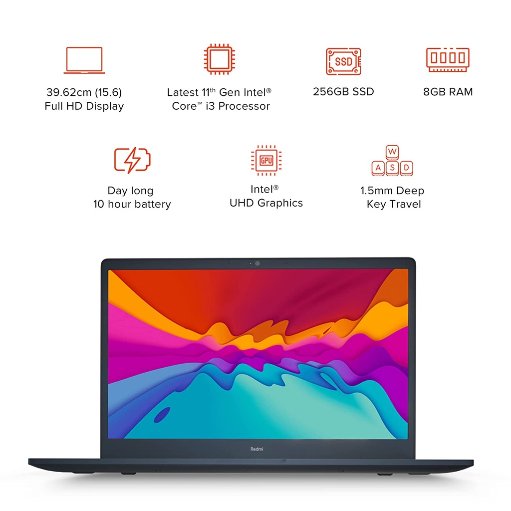 [Mã ELBAUCN2 Giảm 250K] Laptop Redmibook 15 Xiaomi 15.6'' FHD Core (i3-1115G4/i5-11300H)|8GB RAM|256GB/512GB S