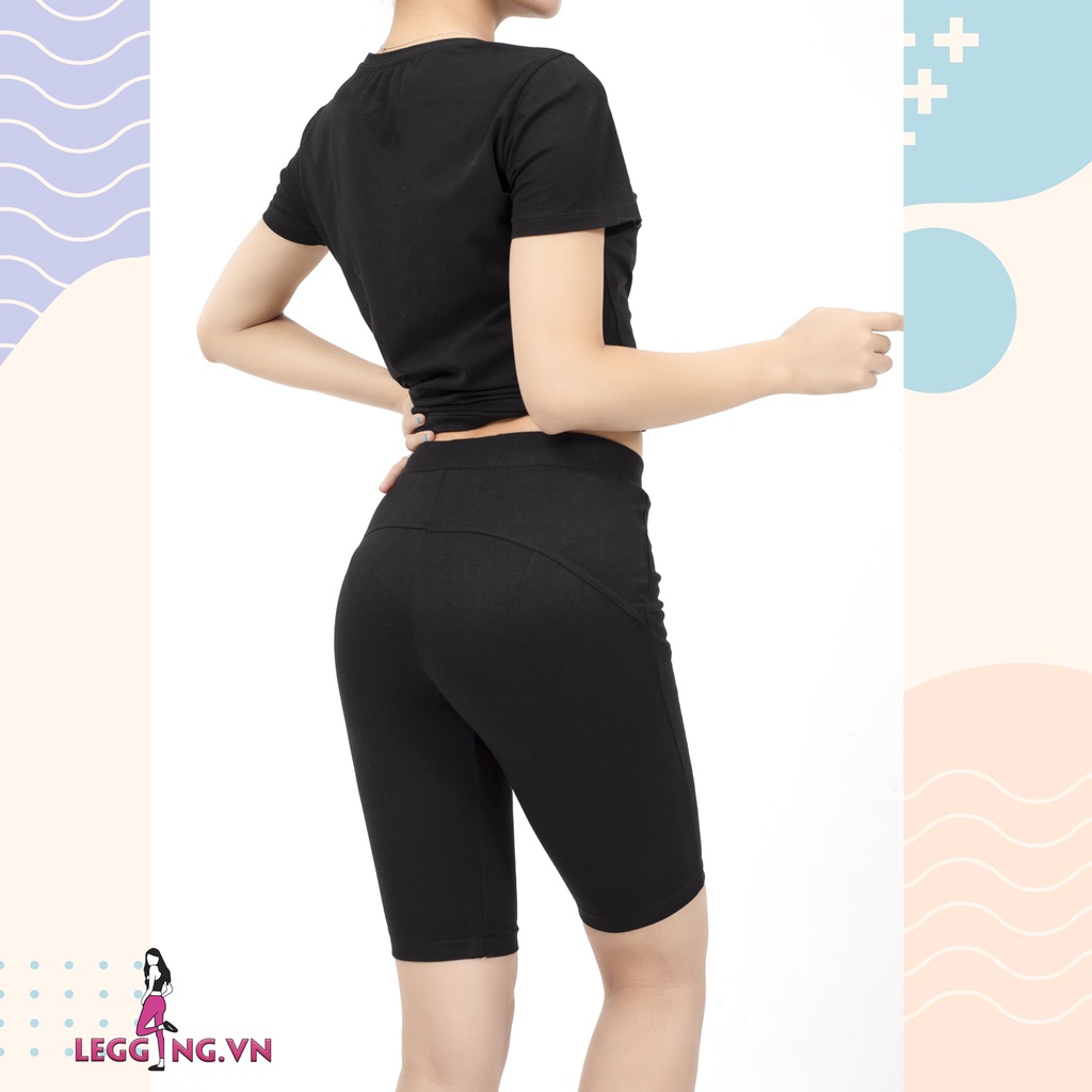 Quần Legging Nữ Ngố Lửng Cotton Hàn Co Giãn 4 Chiều Đi Chơi Tập Thể Thao [Video Mẫu Mặc + Ảnh Thật]