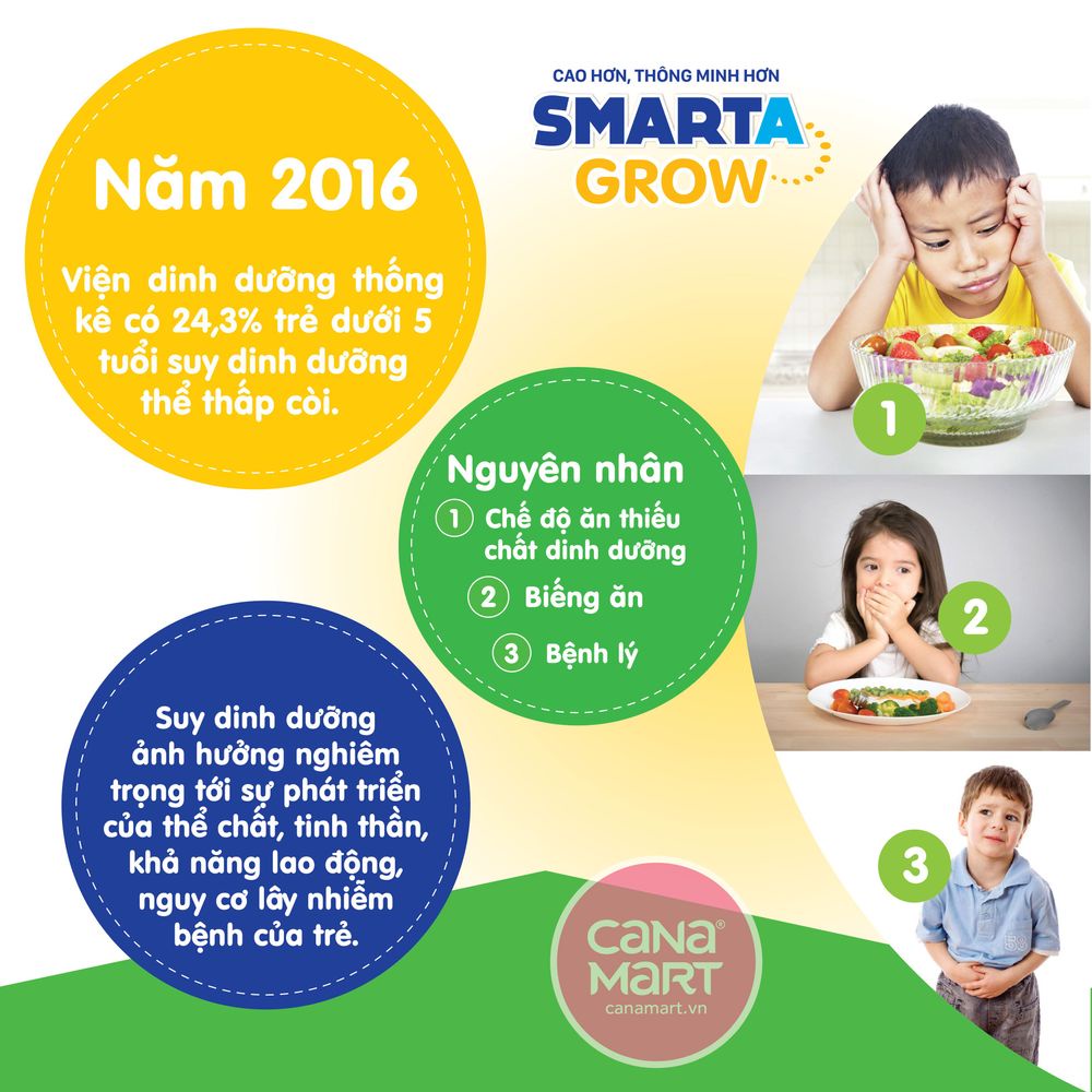 Thùng sữa nước trái cây Smarta Grow (vị cam) cho trẻ thấp còi giúp tăng chiều cao, phát triển não bộ (48 hộp x 110ml)
