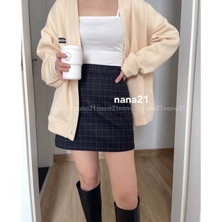 Chân váy ngắn kẻ ô q180