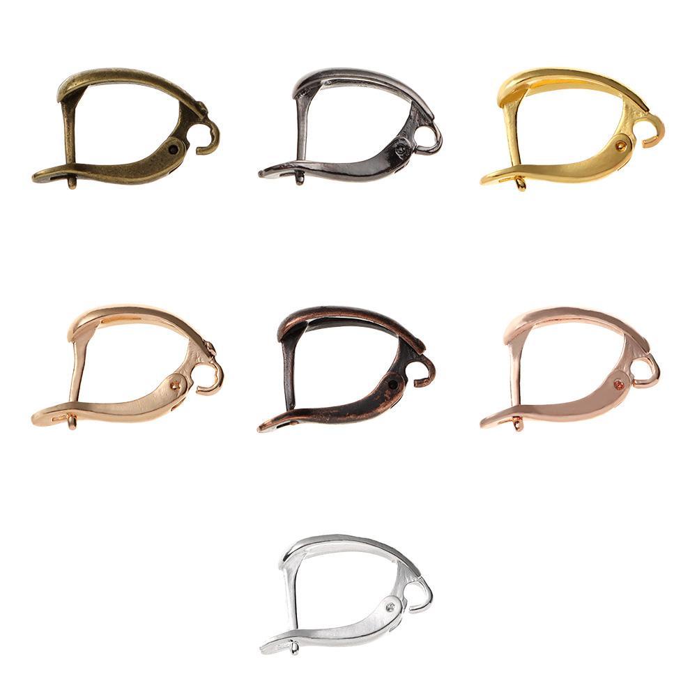 Set 6 Móc Khuyên Tai Kiểu Pháp 7 Màu Sắc Hở Lưng