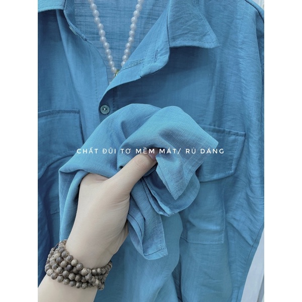 Sét đũi quần suông rộng