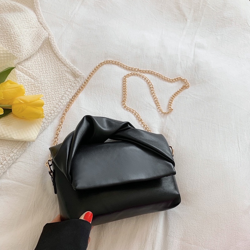 Túi Đeo Vai/Xách Tay Dây Xích Đính Nơ Dễ Phối Đồ Cho Nữ