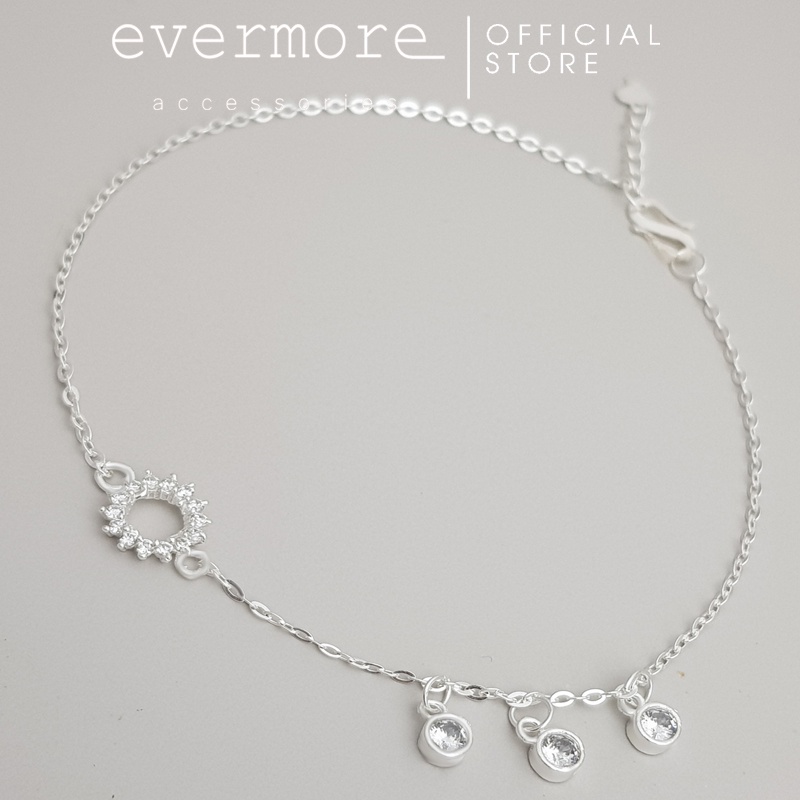 Lắc chân bạc S925 EVERMORE, lắc chân bạc ánh mặt trời Sun Shine thanh lịch, minimalism - LC014