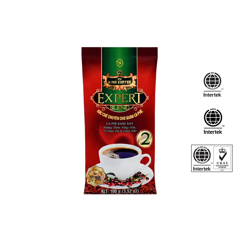 Cà Phê Rang Xay Expert Blend 2 KING COFFEE - Túi 100g