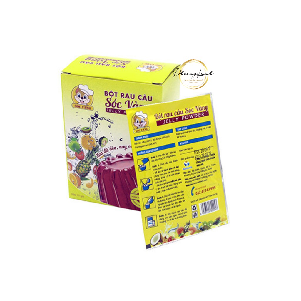 Bột râu câu sóc vàng hộp 12 gói nhỏ gói 10g