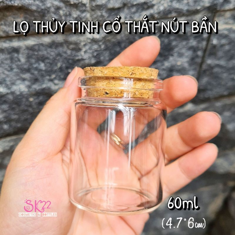 🎀LỌ THỦY TINH NÚT BẦN CỔ THẮT 50ml/100ml/150ml🎀