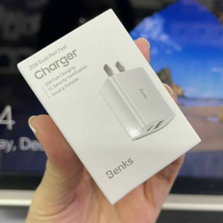 Củ sạc nhanh benks qc pd 20w cho iphone cổng type c usb chính hãng
