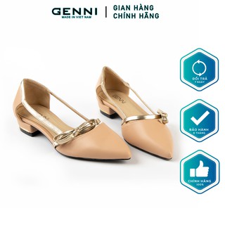 Giày bệt nơ chéo ge212 - genni